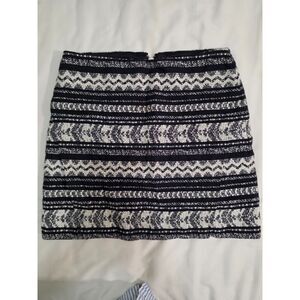 Mini Skirt Black and White Sexy Chic Design By Bebe Cozy Wear 0